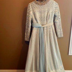 Baby blue Indian gown